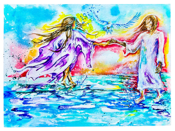 Dancing with Jesus Art Print