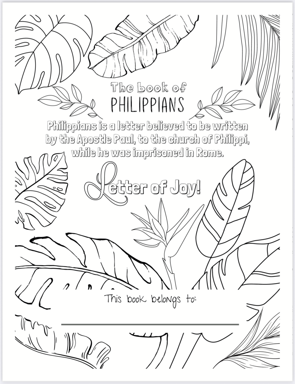 Bible Color Therapy - Coloring Book - Philippians