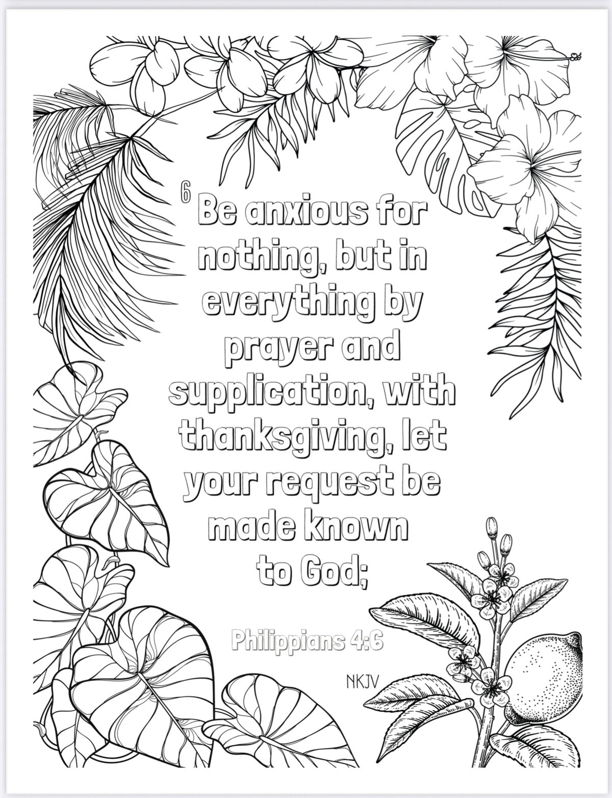 Bible Color Therapy - Coloring Book - Philippians